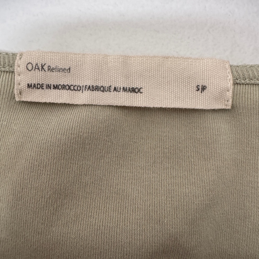 OAK Square Neck Short Sleeve Bodysuit in Sage - Picture 2 of 2
